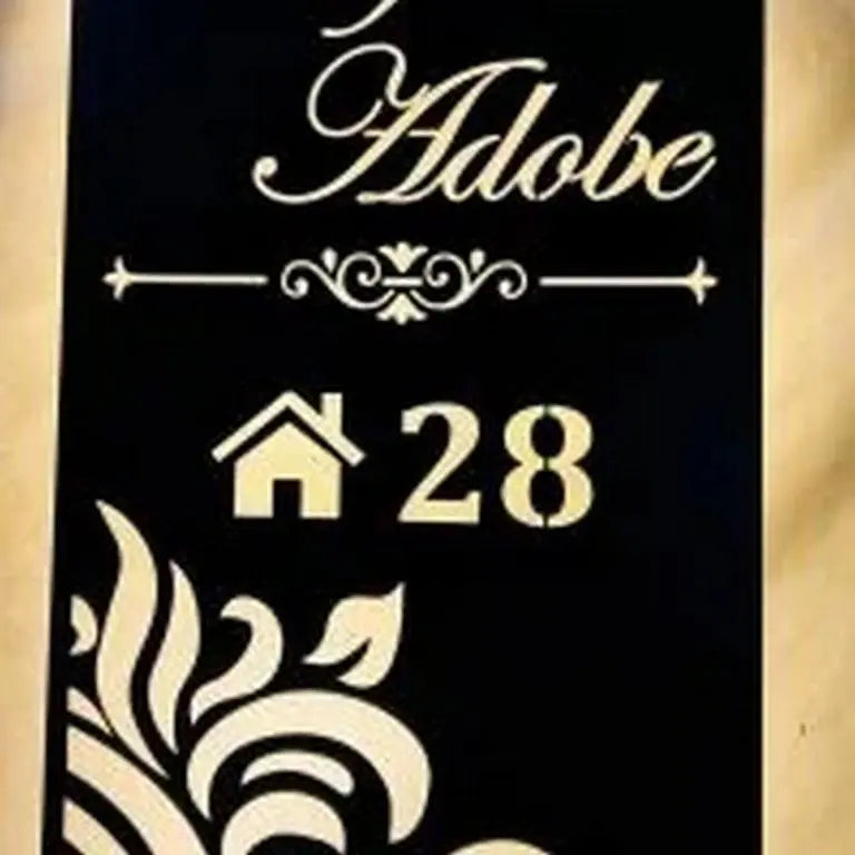 Laser Cut Metal LED Name Plate – Waterproof - Harshita Craft