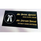 Advocate Acrylic Name Plate for Home & Office | Fancy Gold Acrylic Name Plate Design - Harshita Craft