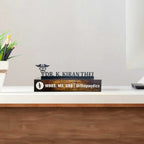 Personalized Waterproof Black Elegant Doctor Metal Name Plate for Office Desk - Harshita Craft