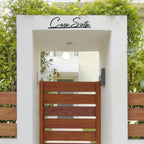 Personalized Weatherproof Modern Metal Cut Out Name Plate for Home & Outdoor - Harshita Craft