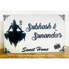 Shivji Acrylic LED Name Plate Design for Home