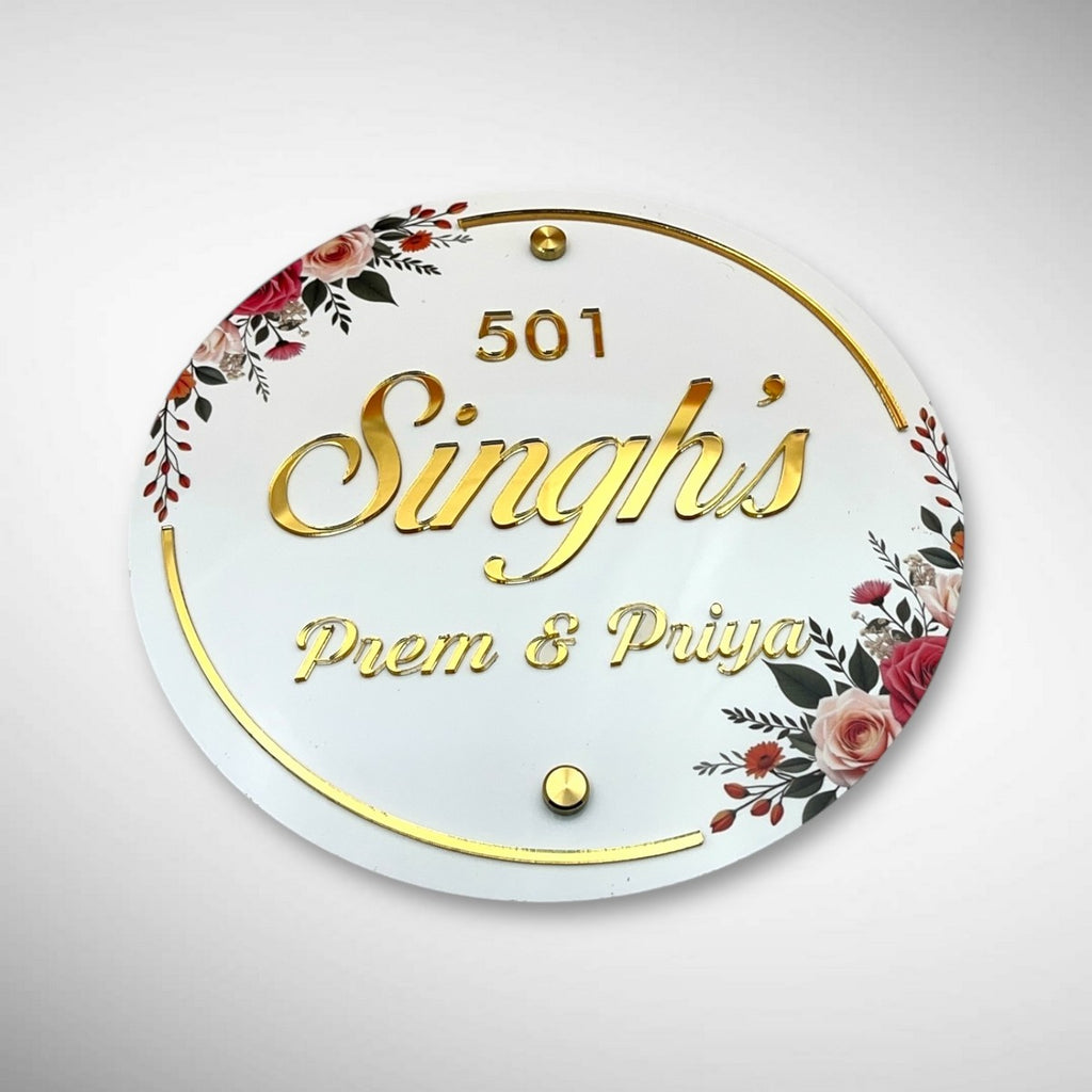 UV Printed ACP Based Acrylic Name Plate