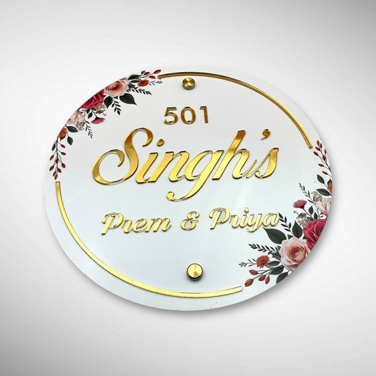 UV Printed ACP Based Acrylic Name Plate