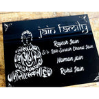 Jain Mahaveer Acrylic LED Name Plate for Home