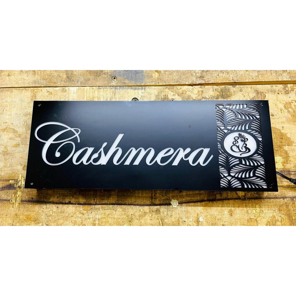 Personalized Acrylic LED Name Plate for Home