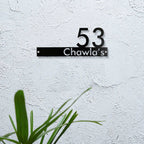 Personalized Waterproof Metal Name Plate for Home – Laser Cut Mild Steel Design - Harshita Craft