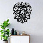 Lion Face Metal Wall Art Decor