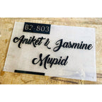 Frosted Acrylic Embossed Letters Name Plate 