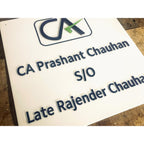 Chartered Accountant Office Acrylic Name Plate Design - Harshita Craft