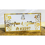Designer Acrylic LED Name Plate for Home - Harshita Craft