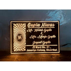 Personalized Acrylic LED Name Plate for Home 