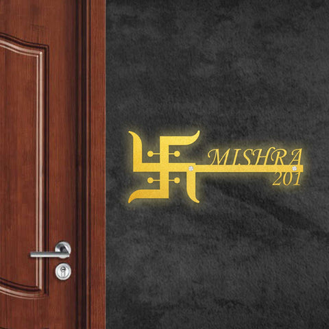 Personalized Religious Theme Laser Cut Metal Name Plate for Home