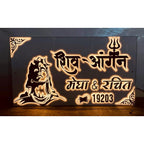 Shivji Design Acrylic Embossed Letters LED Name Plate