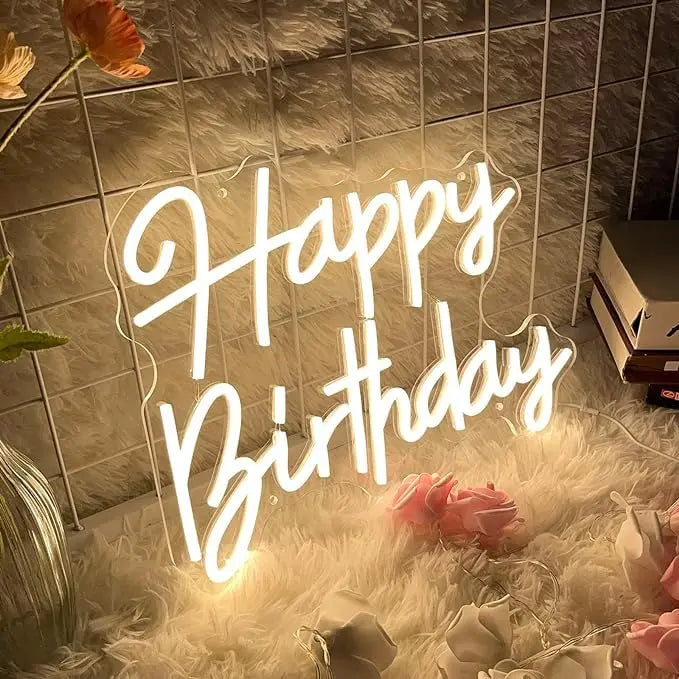 VYNES Happy Birthday Neon Light