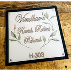Personalized Acrylic Name Plate Design for Home
