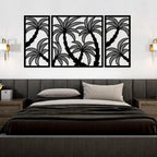 Coconut Tree Silhouette Metal Wall Art 