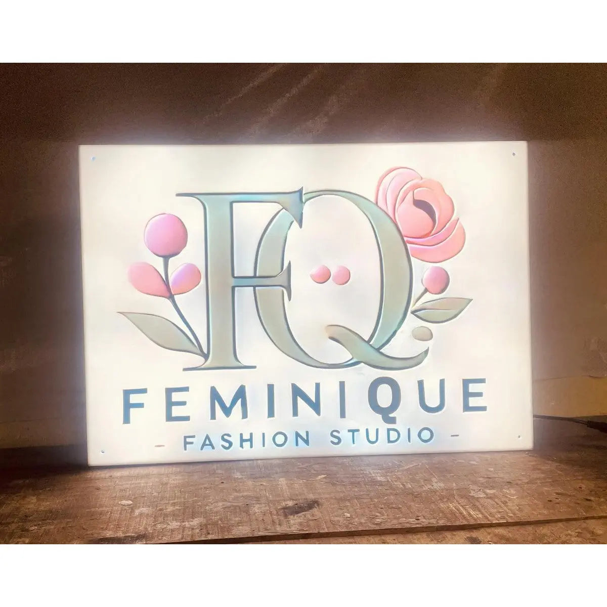 Multicolor Acrylic UV Printed LED Name Plate