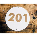 Personalized Acrylic Room Door Number Plate – 3D Embossed Design