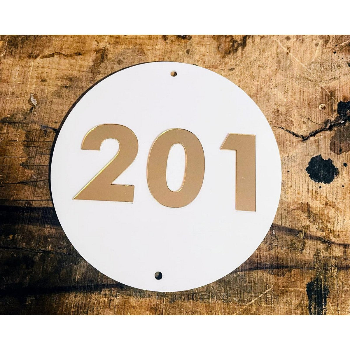 Personalized Acrylic Room Door Number Plate – 3D Embossed Design