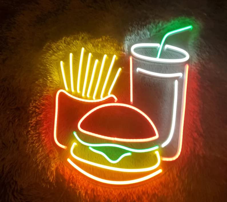 Cafe Combo LED Neon Light for Wall Decor