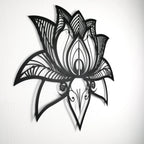 Namaste Bohemian Floral Metal Wall Art