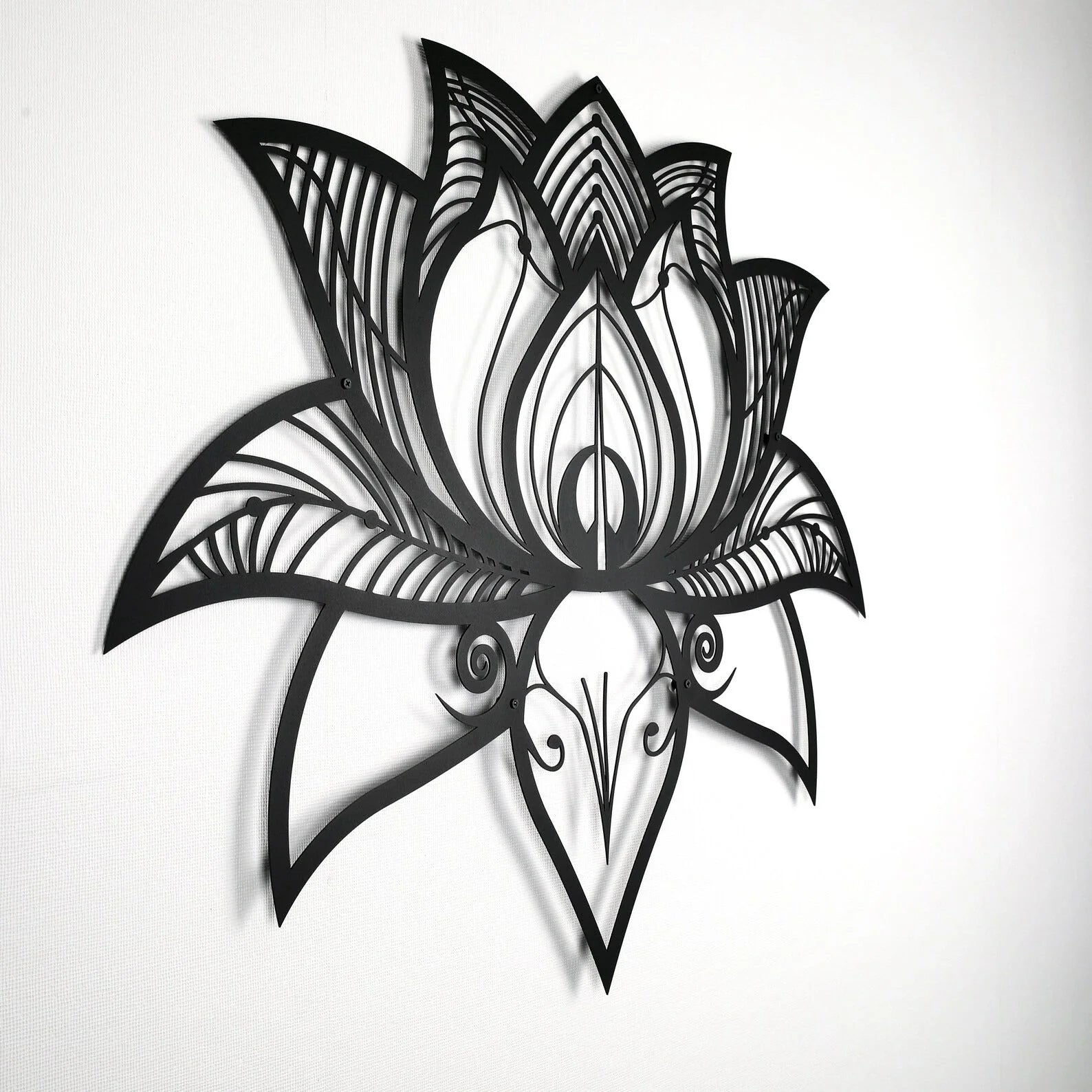 Namaste Bohemian Floral Metal Wall Art