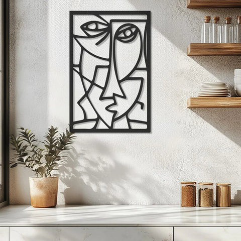 Picasso Faces Metal Wall Art Decor