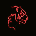 Tiger Neon Sign Animal LED Neon Light for Room, Bar & Wall Decor - Harshita Craft