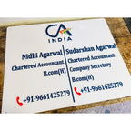 Chartered Accountant Acrylic Name Plate