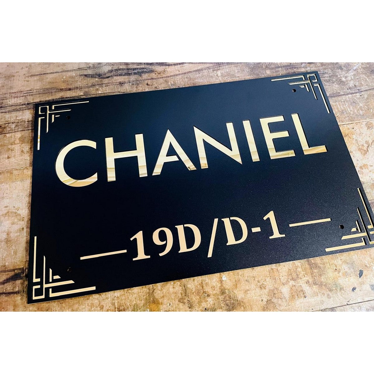 Customisable Waterproof House Name Plate Metal & Acrylic | Premium Acrylic Name Plate for Home - Harshita Craft