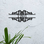 Personalized Laser Cut Steel Metal Name Plate for Home - Harshita Craft