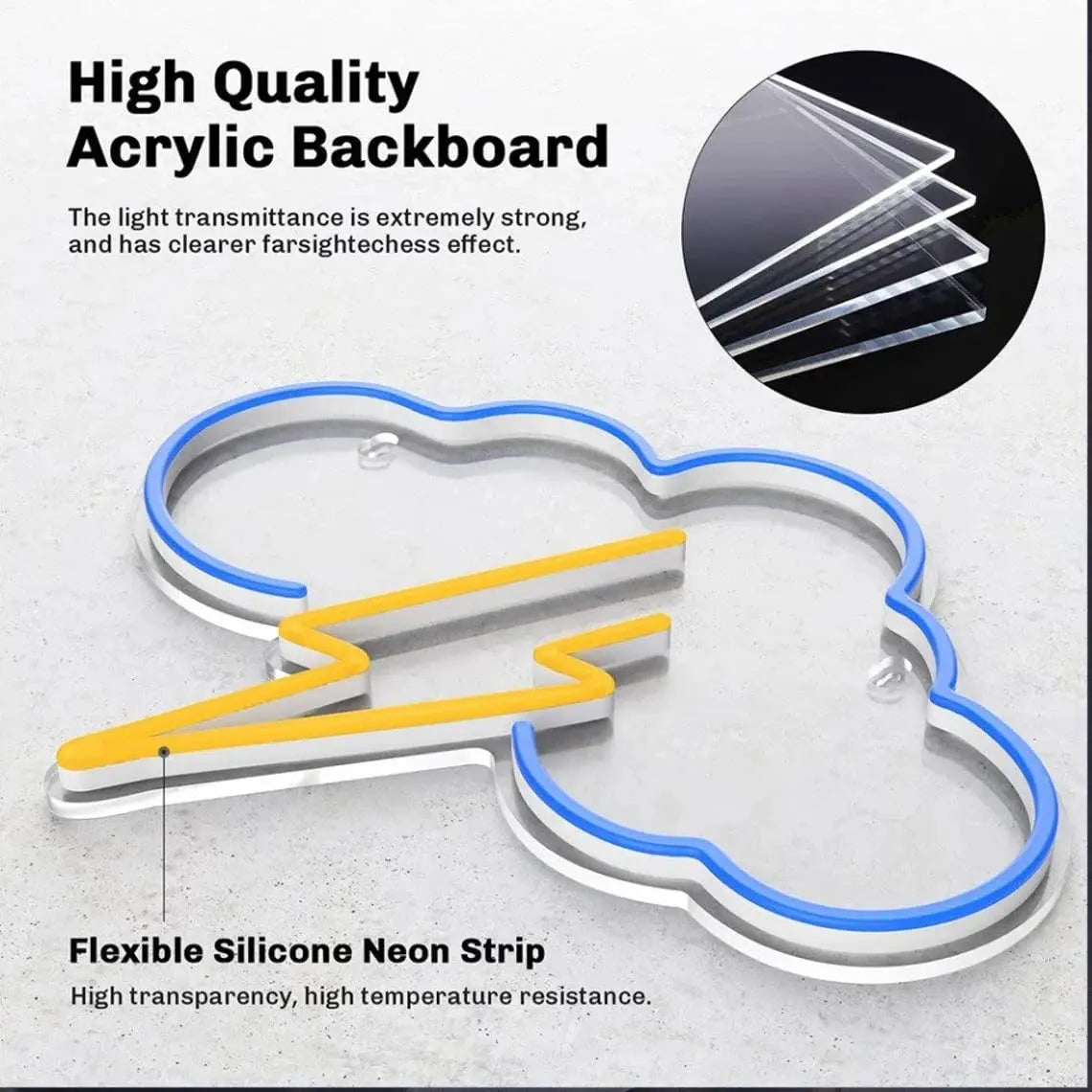 VYNES Thunder Cloud Neon Light - Harshita Craft