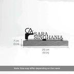 Personalized Desk Metal Name Plate for Chartered Accountant - Harshita Craft