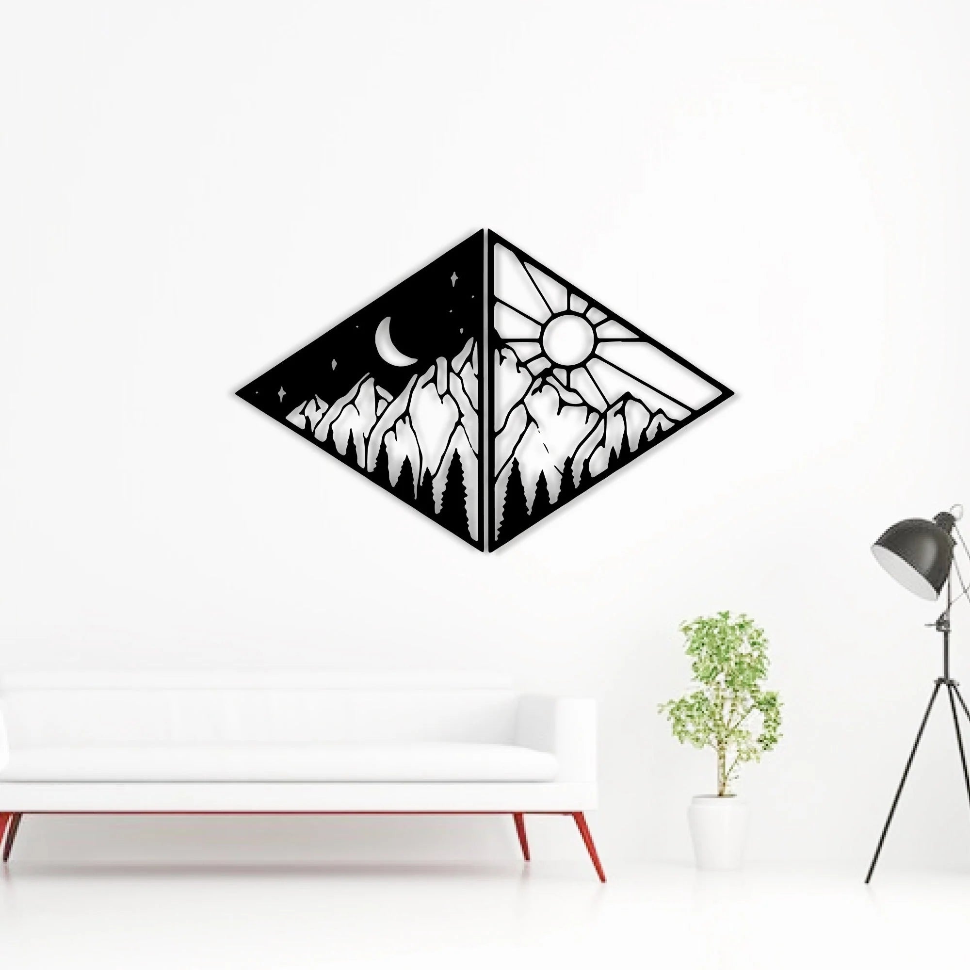 Mountains Metal Wall Art