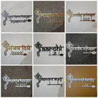 Premium Metal Name Plate for Home – Personalized Weatherproof Mild Steel Name Plate for House Entrance (Outdoor Safe) - Harshita Craft