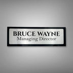 Black ACP-Based Acrylic Name Plate for Home | Custom Acrylic Name Plate Design for Main Door - Harshita Craft