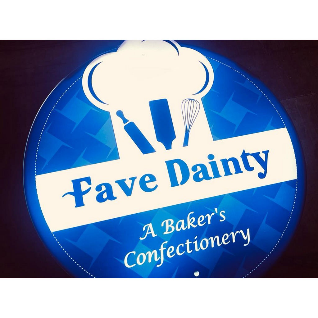 Reception Acrylic LED Logo Name Plate Design - Harshita Craft