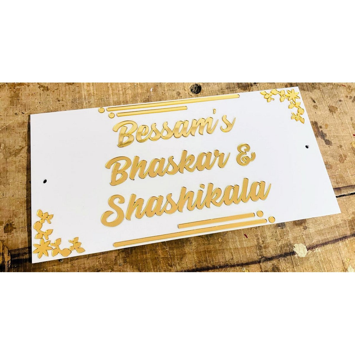 Acrylic Home Door Name Plate 