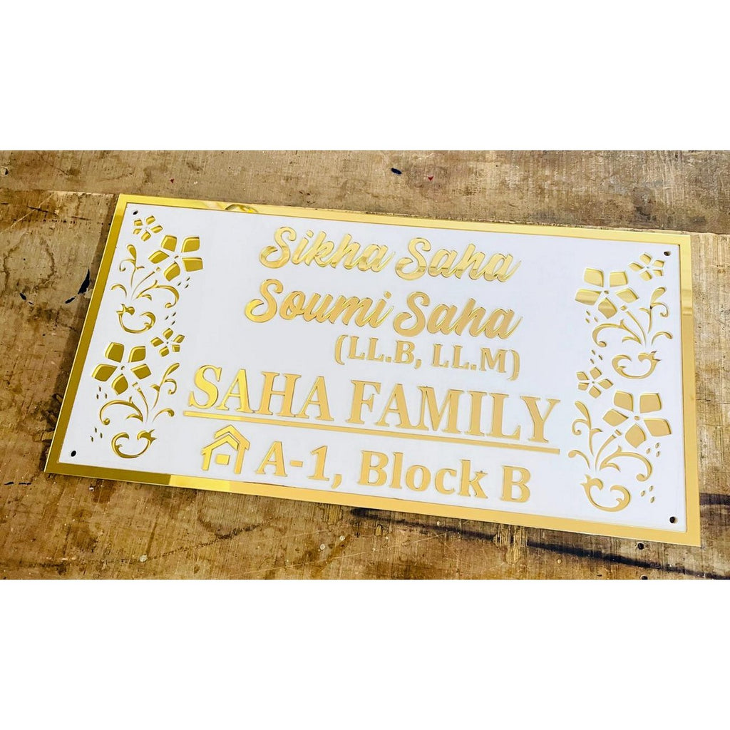 Personalized Acrylic Waterproof Wall Name Plate