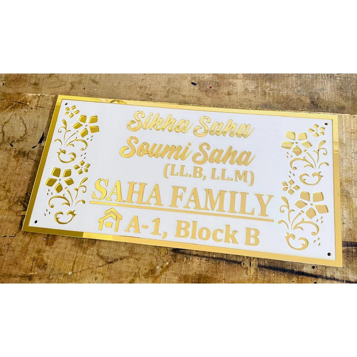 Personalized Acrylic Waterproof Wall Name Plate