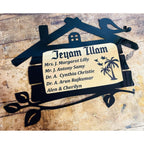 Hut Shape Acrylic Name Plate for Home