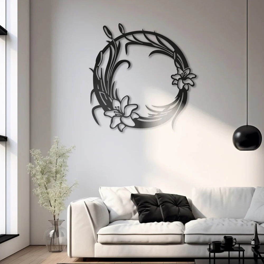  Floral Pattern Metal Wall Art