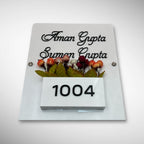  White Acrylic Planter Name Plate 