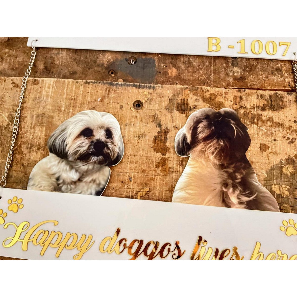 Unique Personalised Acrylic Wall Decor Name Plate | Gold Acrylic Name Plate for Home - Harshita Craft