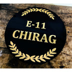 Round Acrylic LED Name Plate