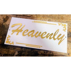 White & Gold Acrylic Name Plate - Harshita Craft