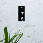 Personalized Metal Name Plate for Home – Minimalist Vertical Steel Design - Harshita Craft