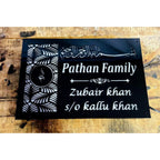Urdu Acrylic LED Name Plate for Home - Harshita Craft