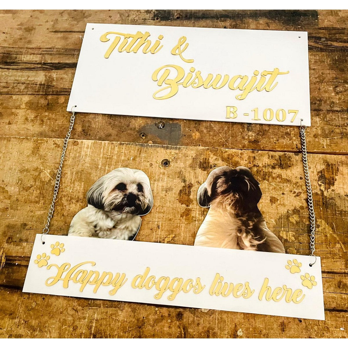 Personalised Acrylic Wall Decor Name Plate 