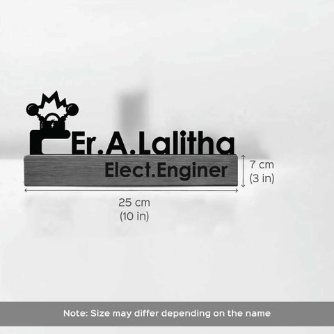 Personalized Waterproof Venkateshwara Metal Name Plate for Home Entrance